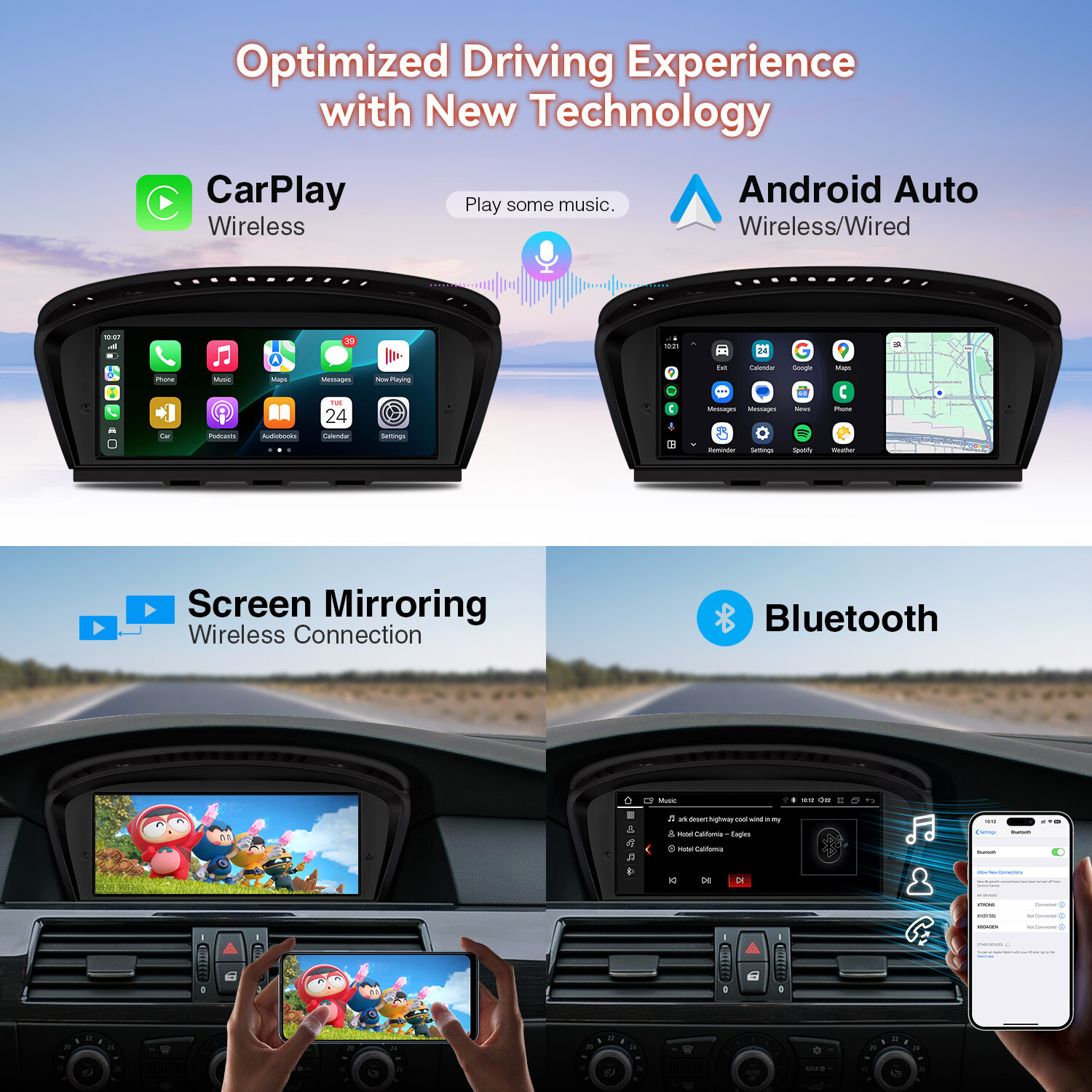 Qulcomm Octa Core Android 12 Car Stereo Radio GPS DSP For BMW 3/5er E60 E90 CCC