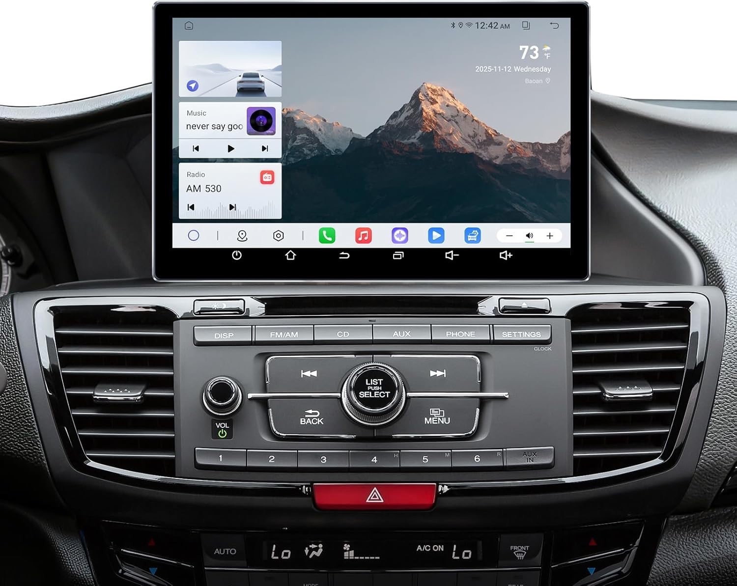11.5″ Car Stereo for Honda Accord 2013-17 w/ CarPlay & Android, Touchscreen