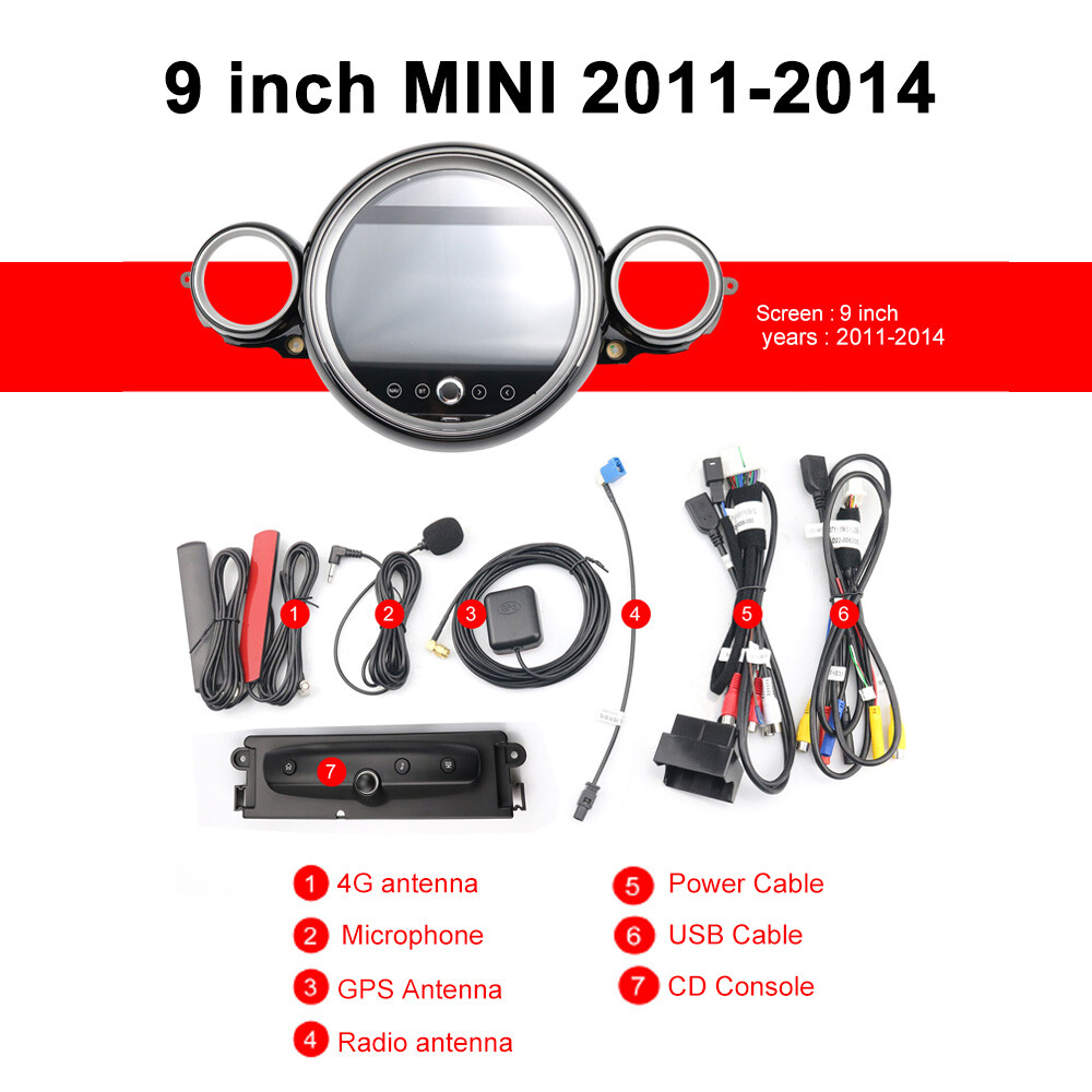 For BMW Mini Cooper R56 2011-2016 Android Car Radio Audio Player Multimedia GPS