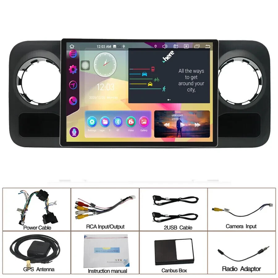 13.3″ Android Carplay Car Stereo Radio GPS Navi 2+32GB For 18-22 Benz Sprinter
