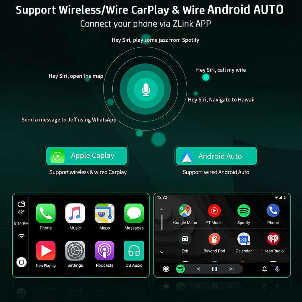 Android 15 Apple CarPlay GPS Navi For Toyota Camry 2007-2011 Car Stereo Radio