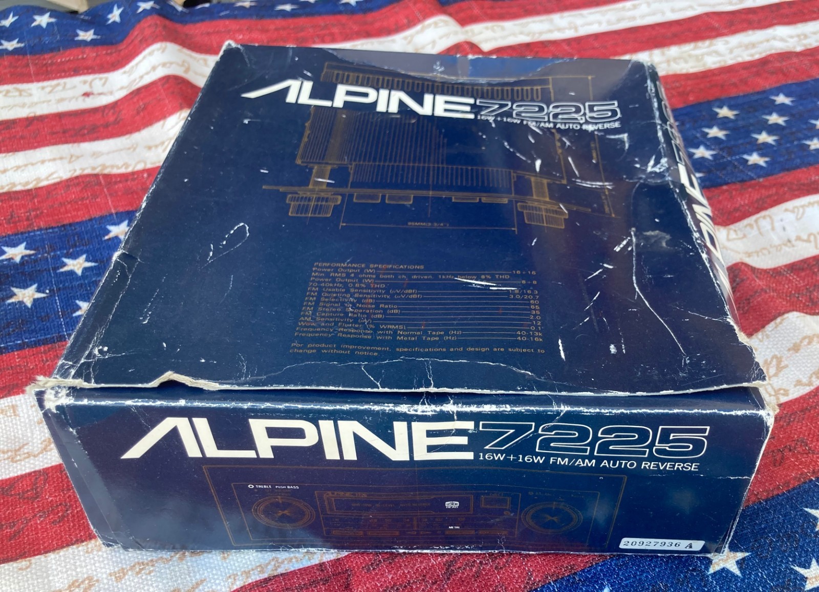 RARE! ALPINE 7225 OLD SCHOOL VINTAGE CAR STEREO CASSETTE TAPE MOUNTING HW MANUAL