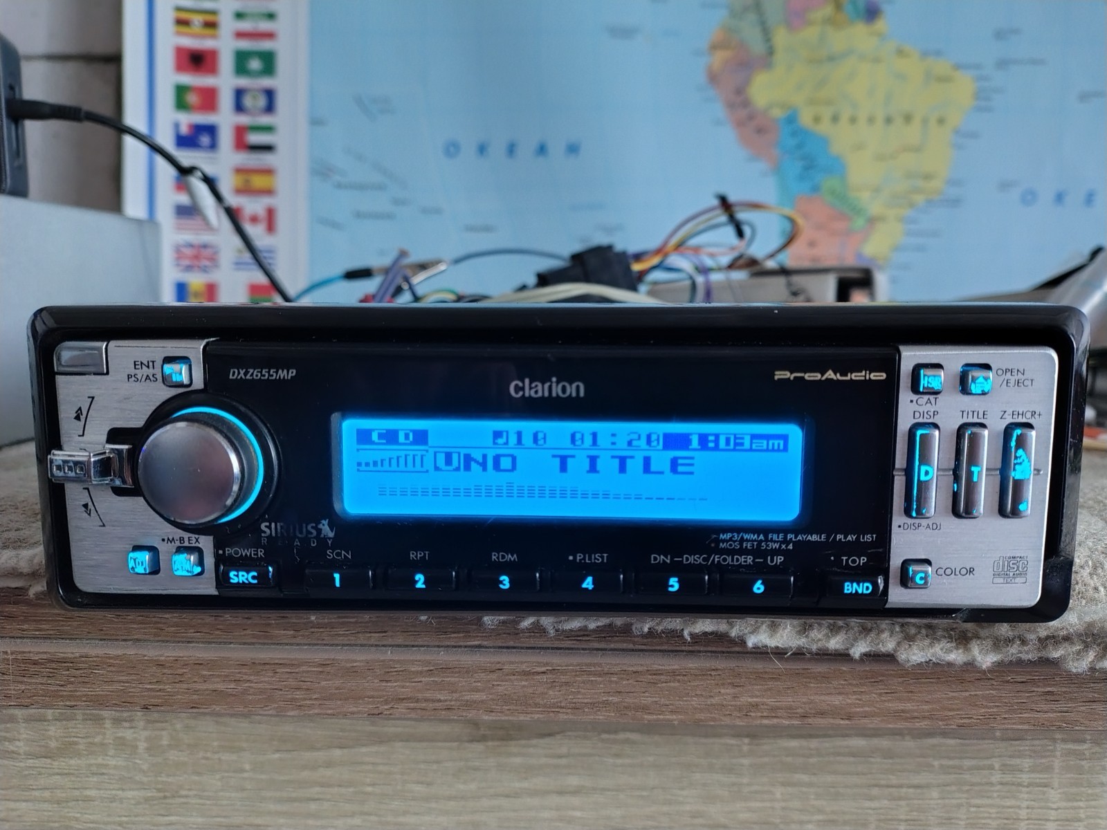 Clarion DXZ-655MP Car Stereo CD Receiver Mobile Media Station Fully Working