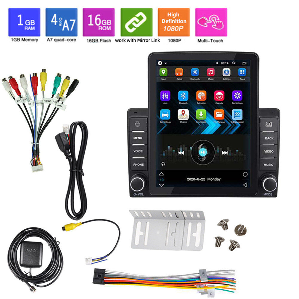 9.5″ 2 Din Vertical Touch Screen MP5 Car Stereo Radio Bluetooth 1+16G GPS WiFi