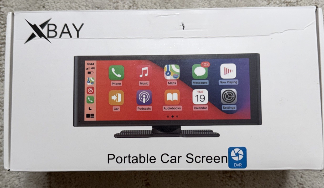 Portable Car Screen 10.26″ Screen With Carplay And Android Auto Dash Cam Backup