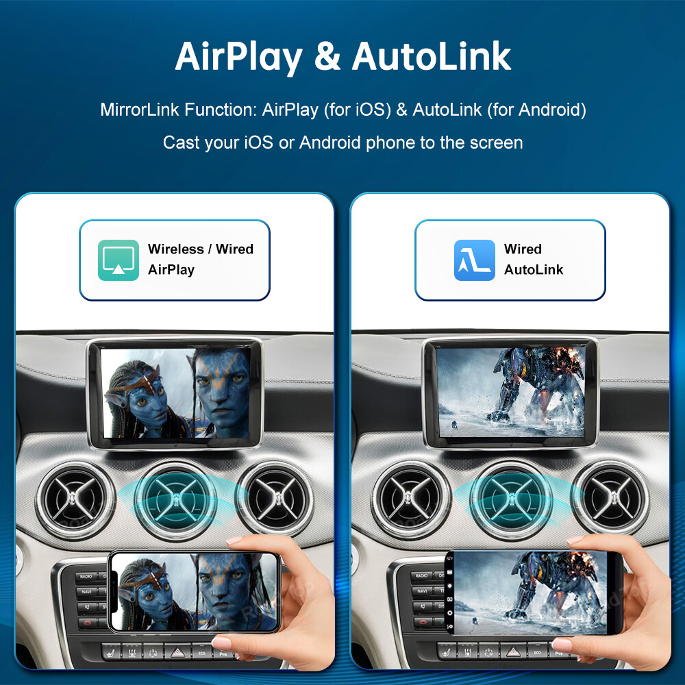 Wireless CarPlay Android Auto Interface for Mercedes Benz ML A B C E ALL NTG4.5