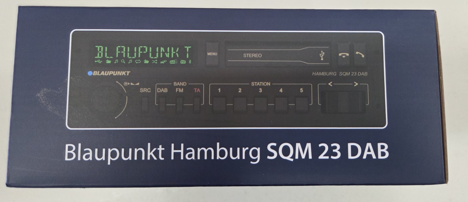 Blaupunkt Hamburg SQM 23 DAB Retro Car Radio 80s Design w/ Modern Technology NEW