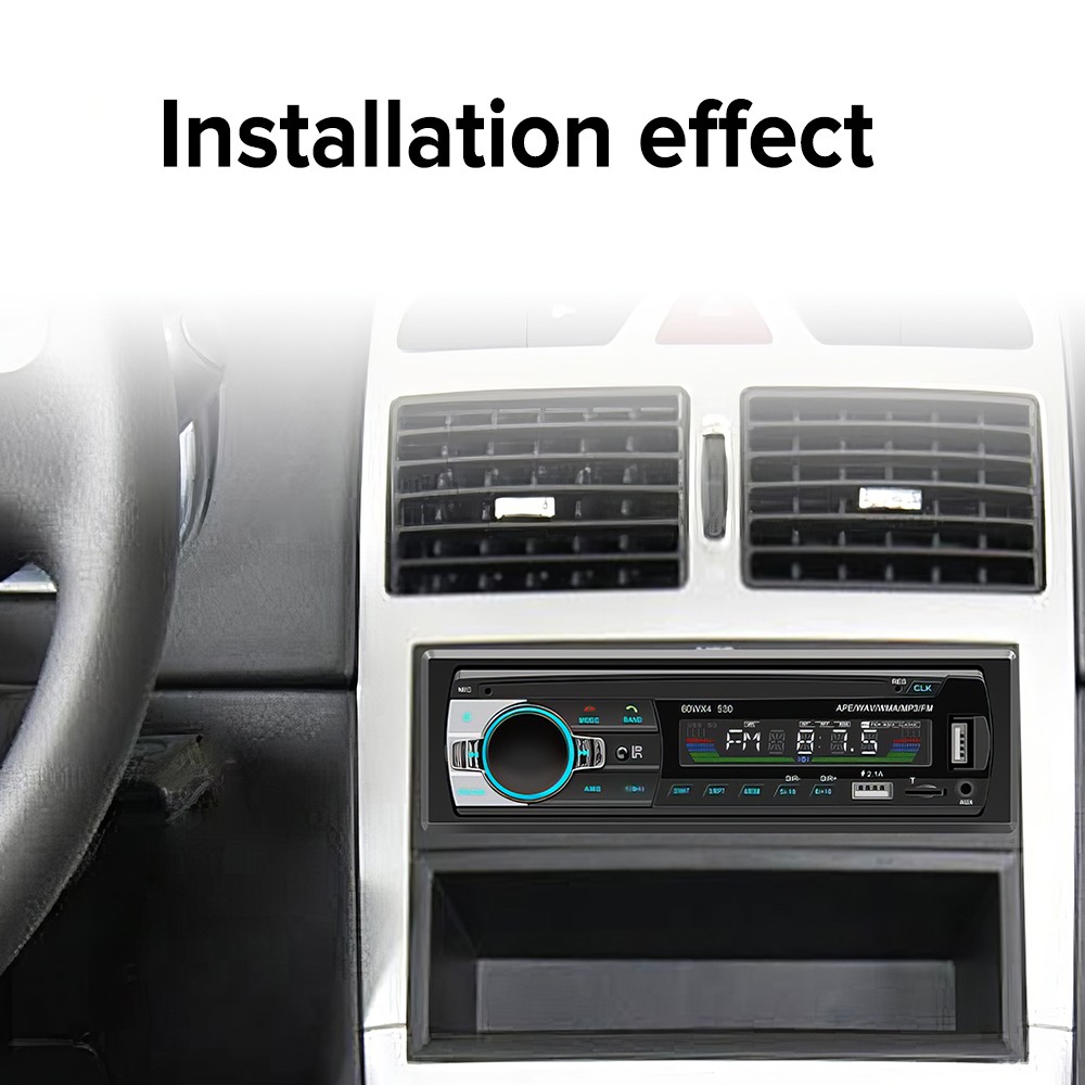 Bluetooth Car Stereo Audio In-Dash Aux Input Receiver SD USB MP3 Radio Player FM