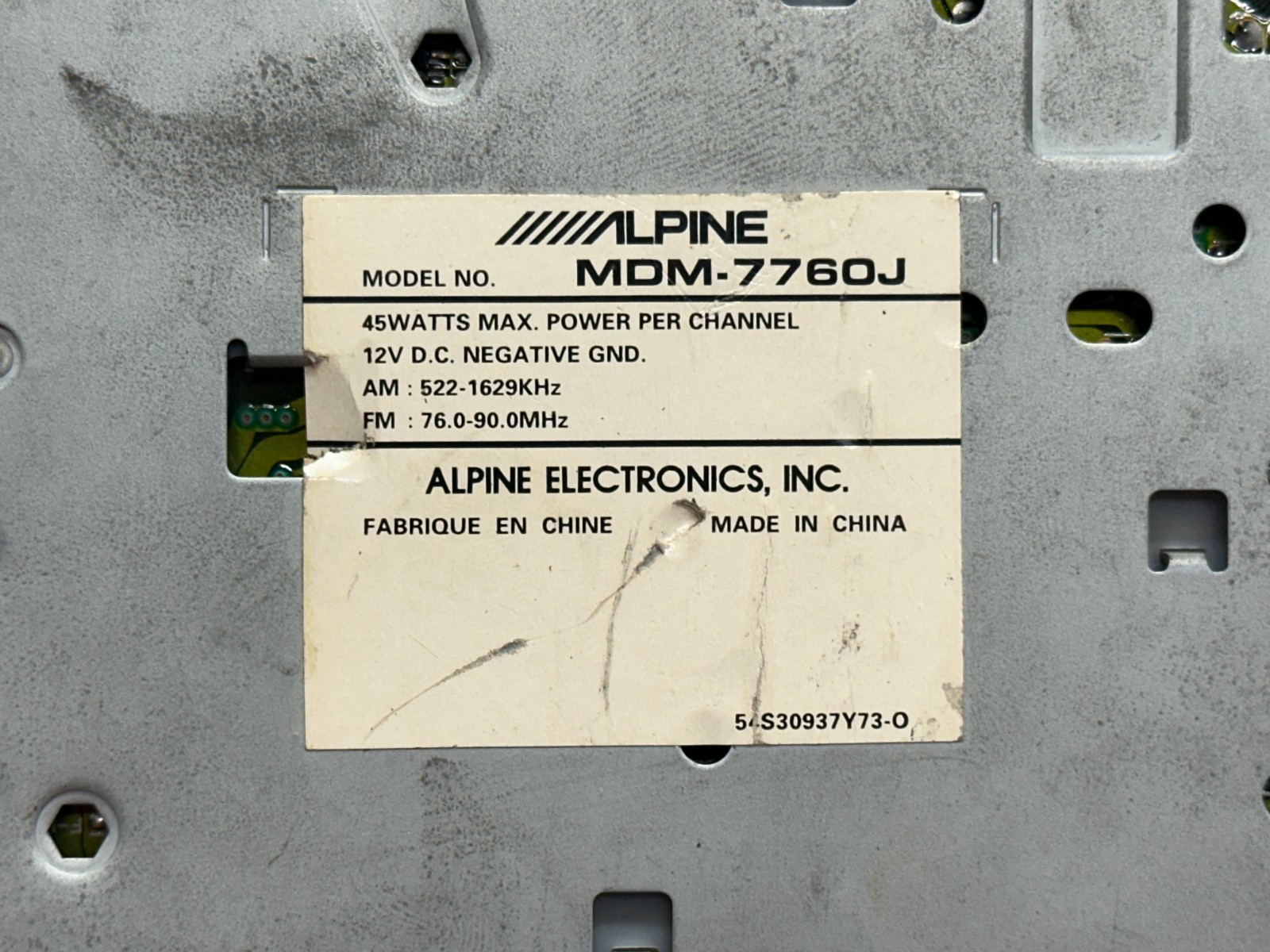 ALPINE # MDM-7760J JDM MiniDisc Deck Mini-BUS Vintage Old School RESTORED #01