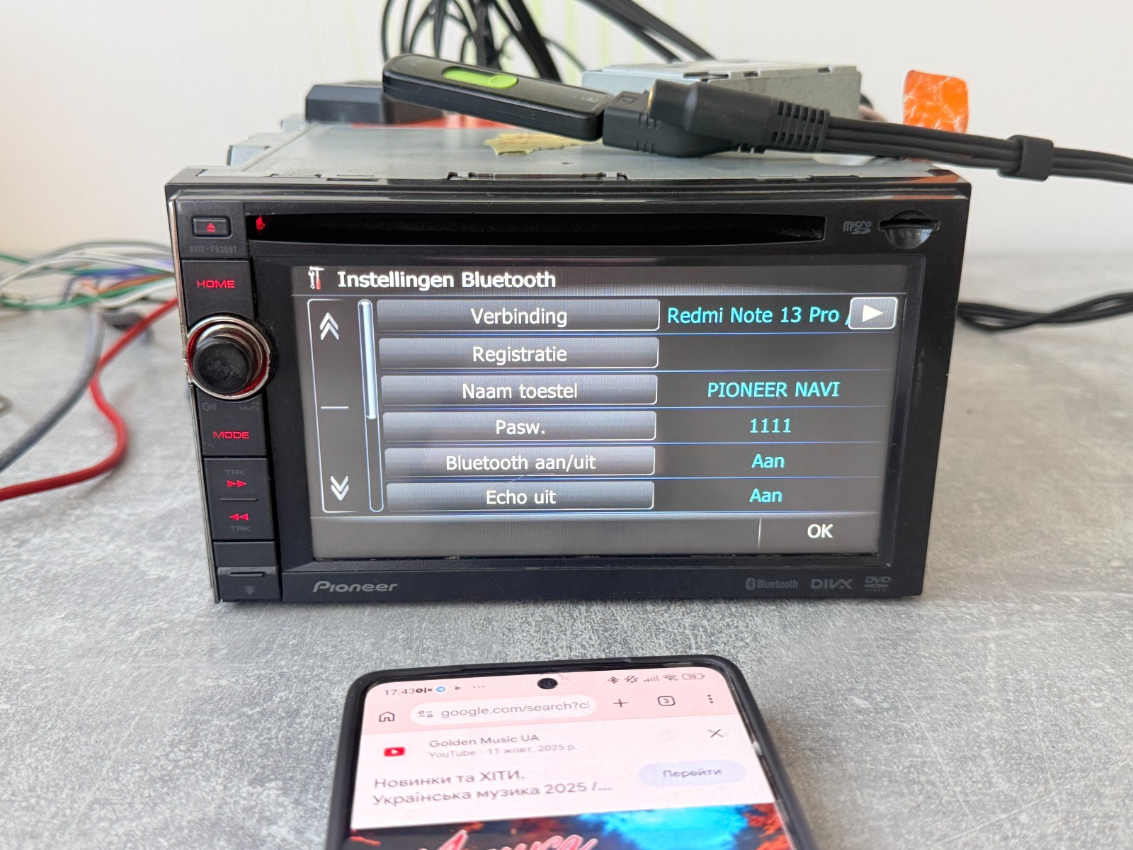 Pioneer AVIC-F930BT 6.1″ 2DIN GPS Navigation Bluetooth DvD CD Multimedia Car Ste