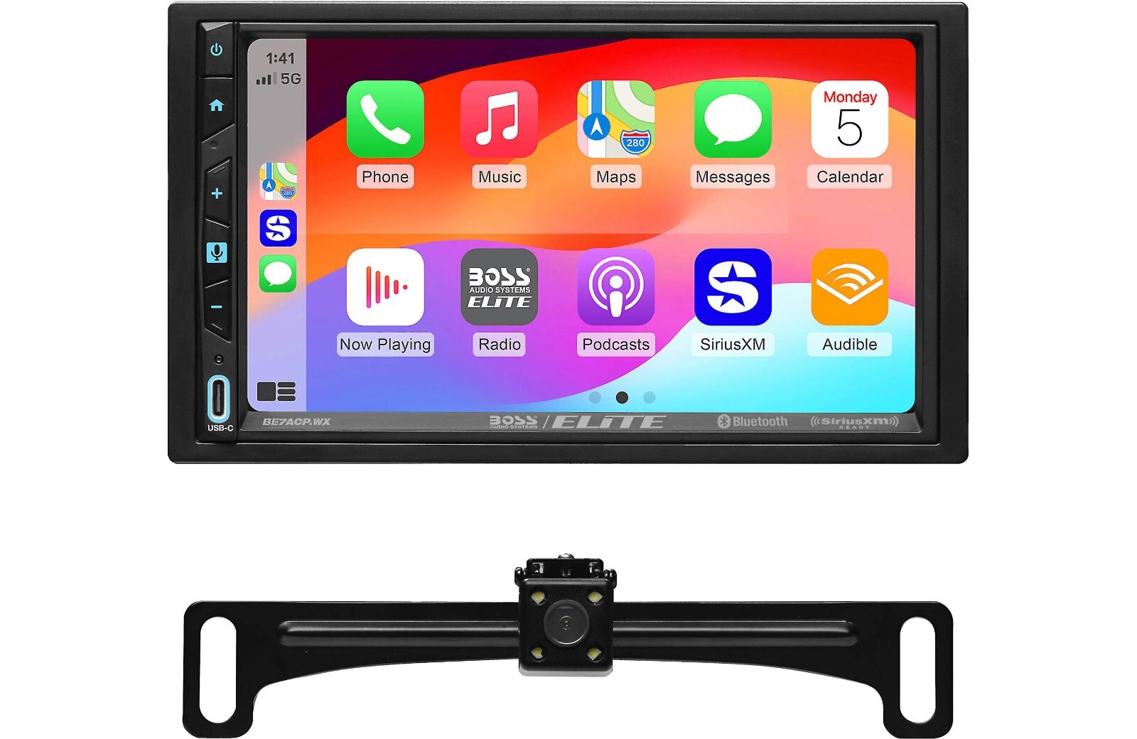 BOSS BE7ACP.WXC Car Stereo 2-Din Wireless Apple CarPlay Android Auto 7″ SiriusXM