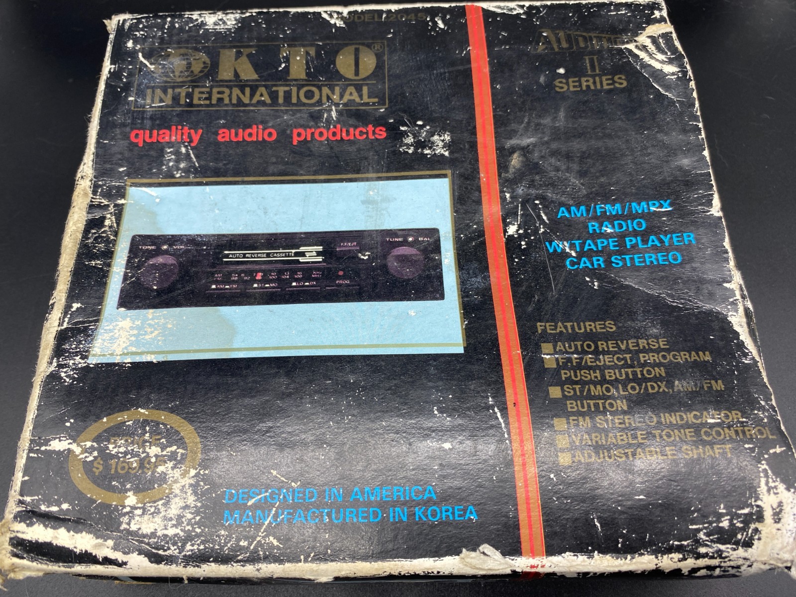 Vintage KTO Audition II Series AM/FM MPX Radio w/Tape Player Car Stereo: New/NOS
