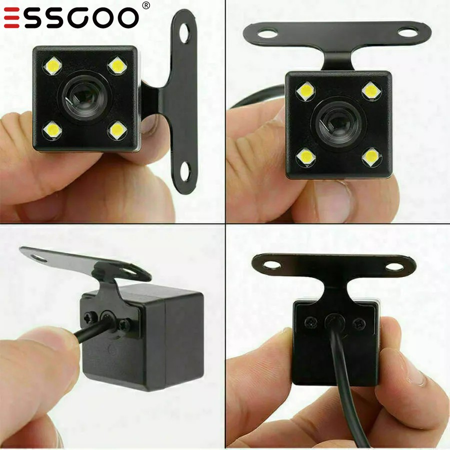 ESSGOO For Car Radio Night vision 4LED Car Reverse Backup Rear View Camera Kit