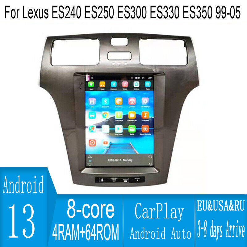 10.4″ Android Navigation Car Gps Stereo For Lexus Es240 Es300 Es330 Es350 99-05
