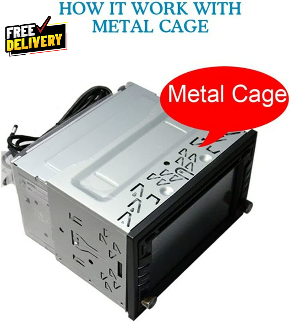 Car Stereo Double DIN Universal Cage with Frame Installation Dash Kit M……