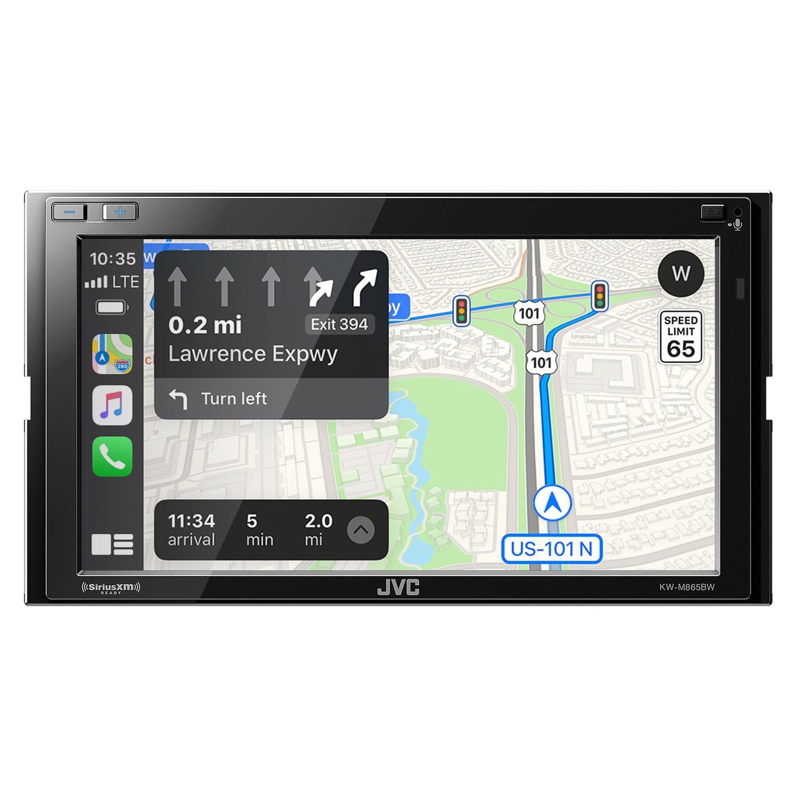 JVC KW-M865BW – Digital AV Receiver Works with Wireless CarPlay, Wireless And…