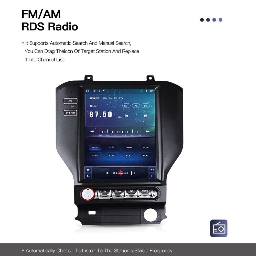 9.7 inch For Ford Mustang Android Car Radio Stereo Touch Screen GPS Navigation