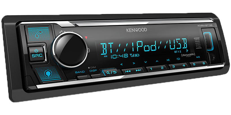 Kenwood KMM-BT38 Bluetooth Car Stereo w/USB AM FM MP3 Multi Color LCD & Alexa