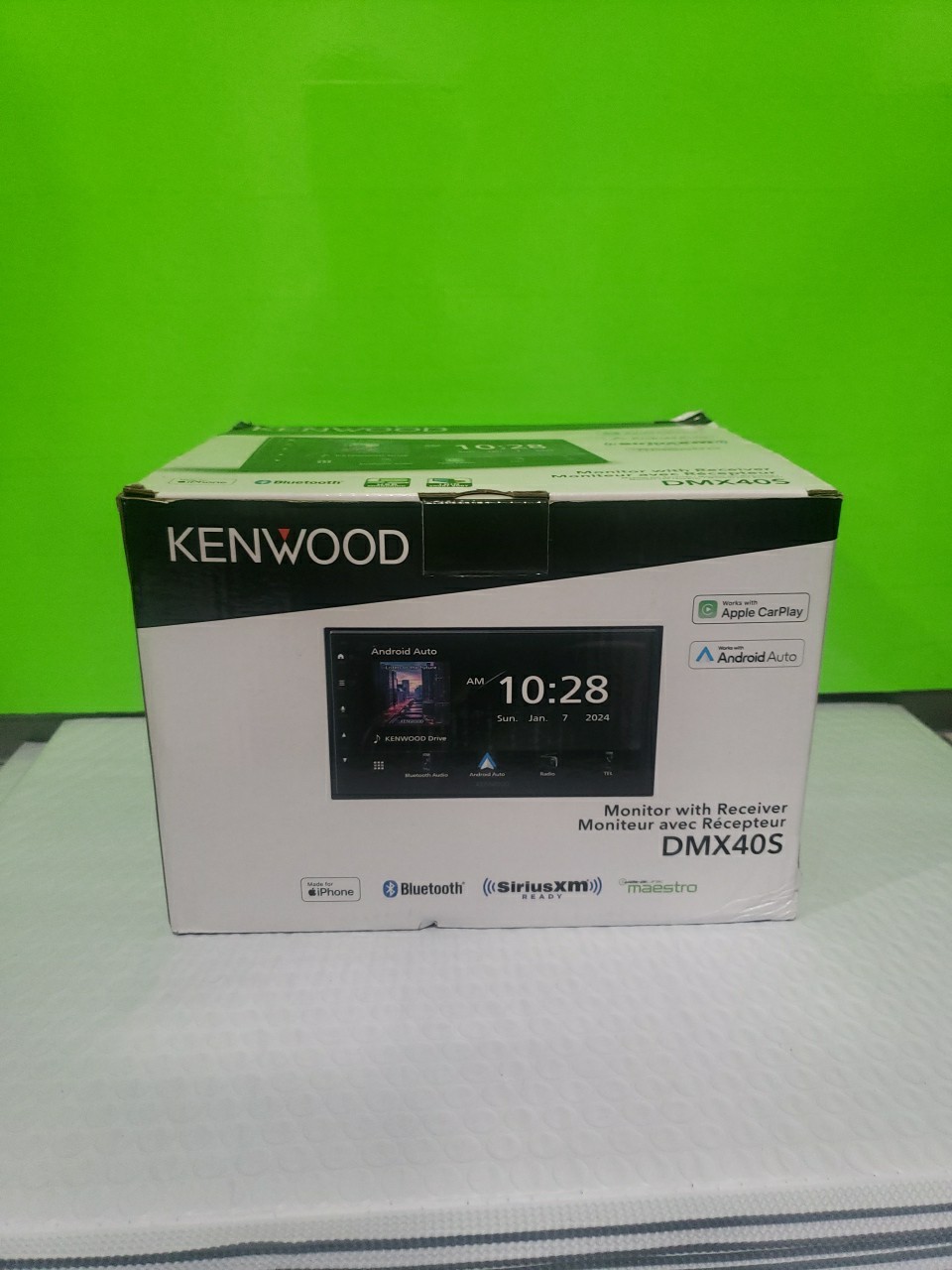 Kenwood DMX40S MultiMedia Receiver (No CD)Compatible With Apple CarPlay Open Box