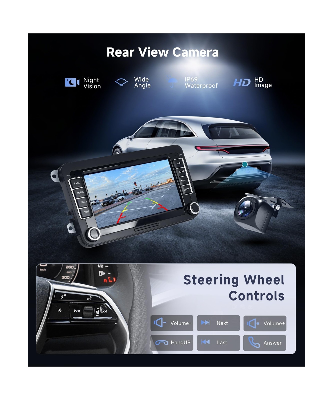8 Core 6G+128G Android Car Stereo for VW Golf MK5 MK6 Passat Jetta Tiguan T5 …