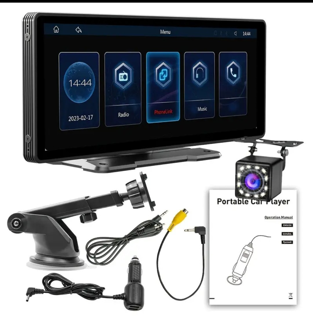 10.25 Car Stereo with Back Up Camera CarPlay and Android Auto
