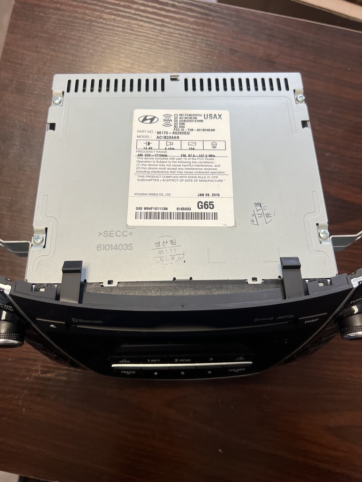 14 15 16 17 HYUNDAI ELANTRA GT AM/FM RADIO CD PLAYER RECEIVER BLUETOOTH