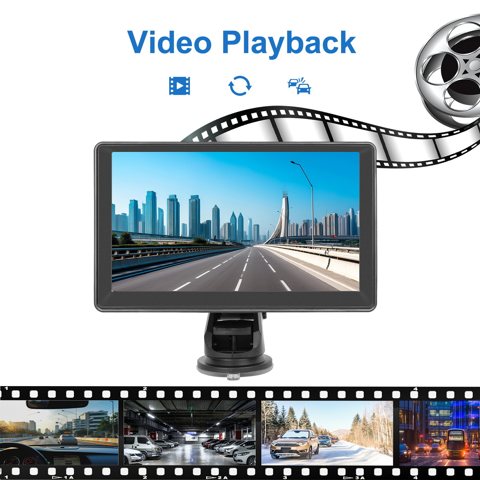 7″ portable smart player wireless car player Android Auto car stereo camera