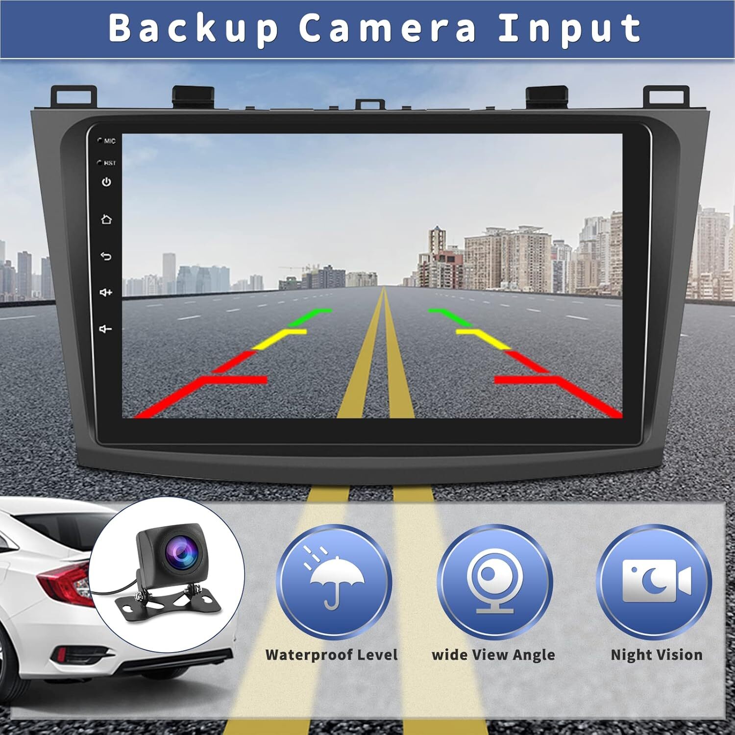 Apple Carplay For 2010-2013 Mazda 3 Android 13 Car Stereo Radio GPS BT Navi Wifi
