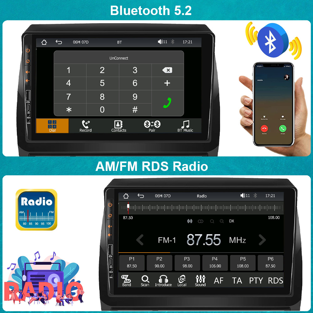 For TOYOTA TACOMA 2005-2013 CarPlay GPS Android Auto Car Stereo Radio SWC TypeC