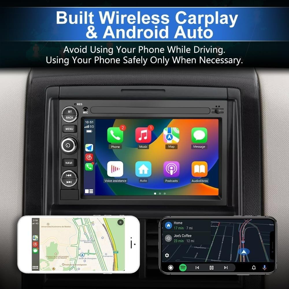 7″ 32G Android Auto Carplay for Ford F150 Expedition Fusion 2004-2014 +More