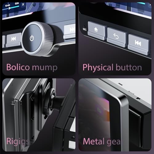 10.1″ 360° Rotatable Touchscreen Car Stereo with 10.1″-Single Din-2+64G