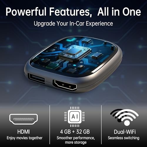 Magic Box 3.0 Max 2026 Upgrade – 32G Car Streaming Device with Netflix,
