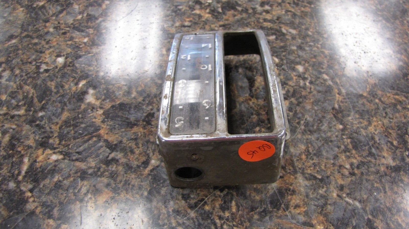 Vintage 1949 1950 Chevrolet Sedan AM PB Car Radio Chrome Face Plate Model #98624