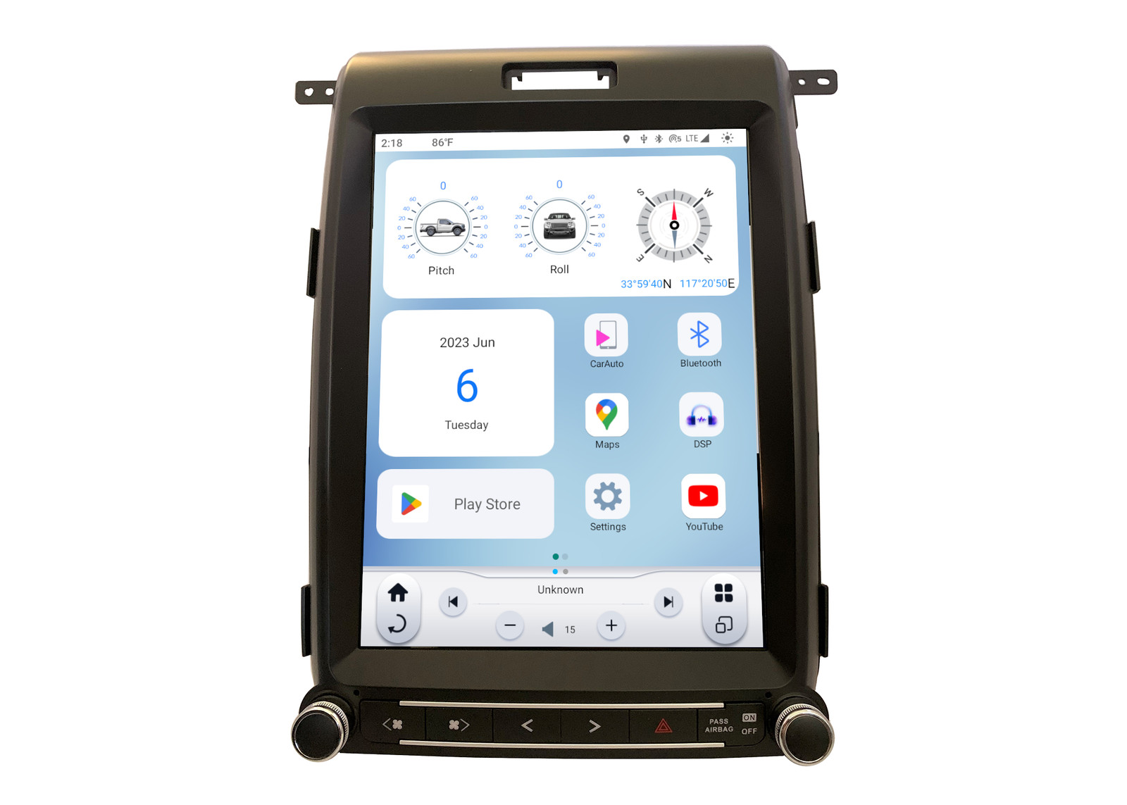 Linkswell Gen 5 T-Style Radio for Ford F-Series (2009-2014) TS-FDOP12-1RR-5S (SD