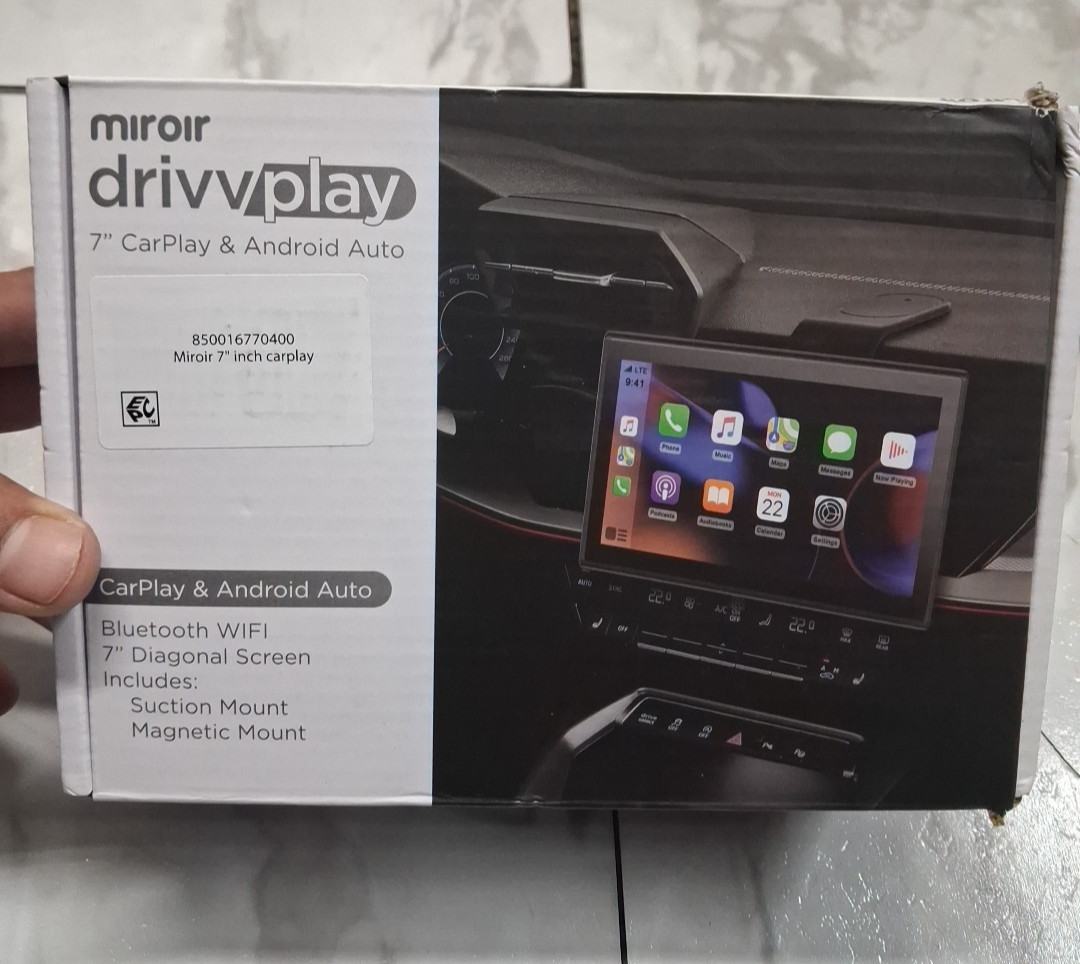 Miroir Drivvplay Wireless Car Play & Android Auto Display 7″ Touch Screen M1003™