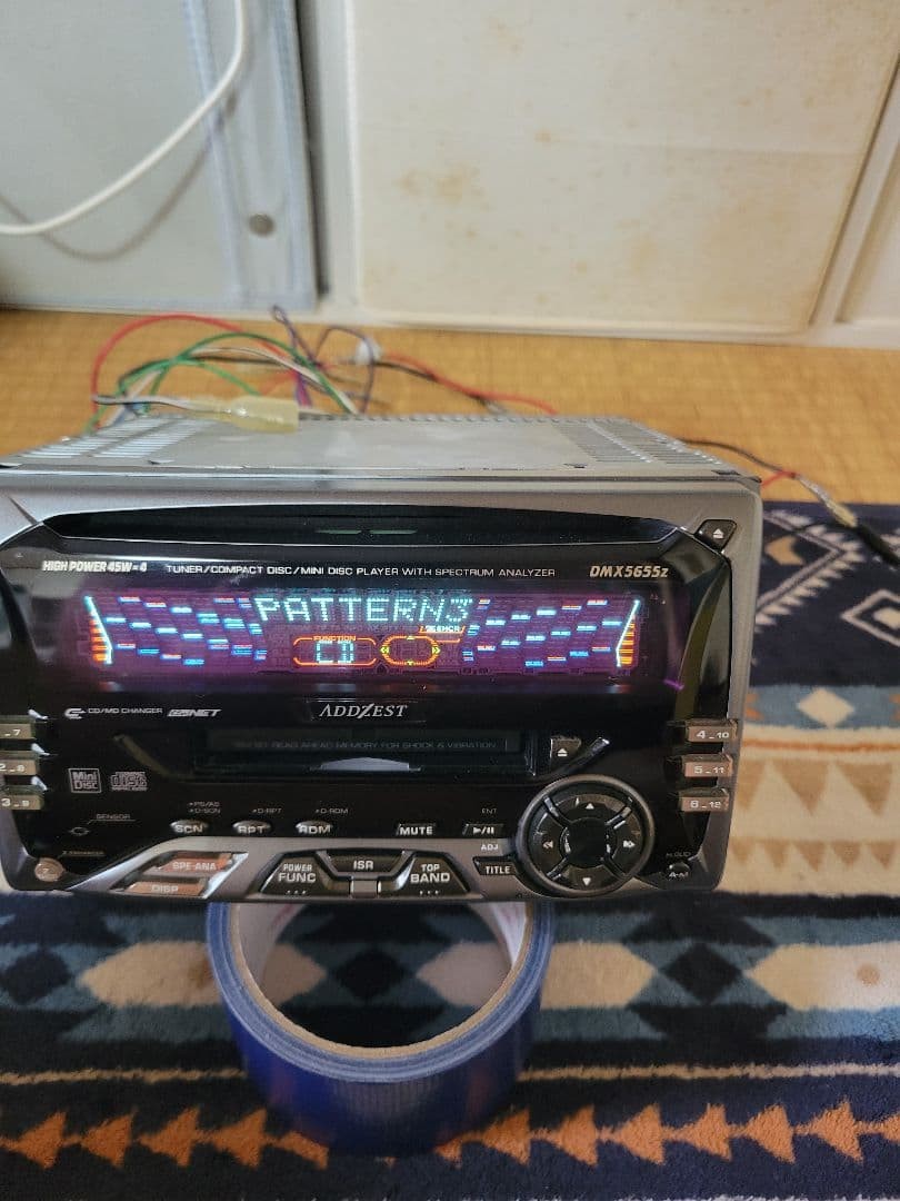 Addzest DMX5655Z Car Audio CD MD Receiver Head Unit Tested Working JDM
