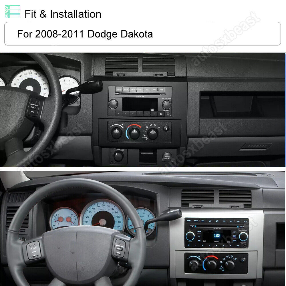 For 2008-2011 Dodge Dakota Apple Carplay 7″ Android 13 GPS Stereo Radio DSP