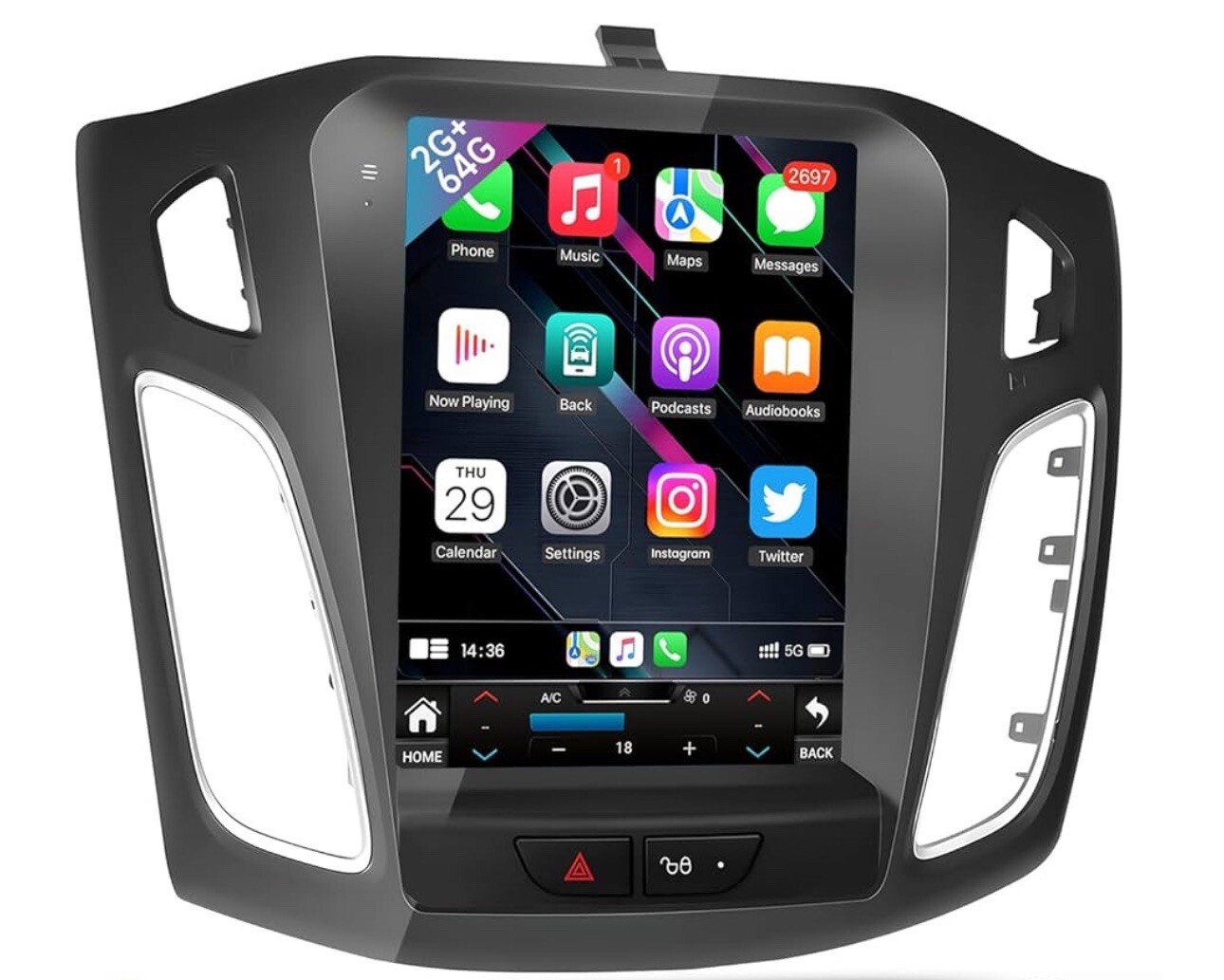 Upgrade（2+64G） 1024 * 768 HD 10.4 inches 5GWiFi Android12 Car Stereo Radio for F