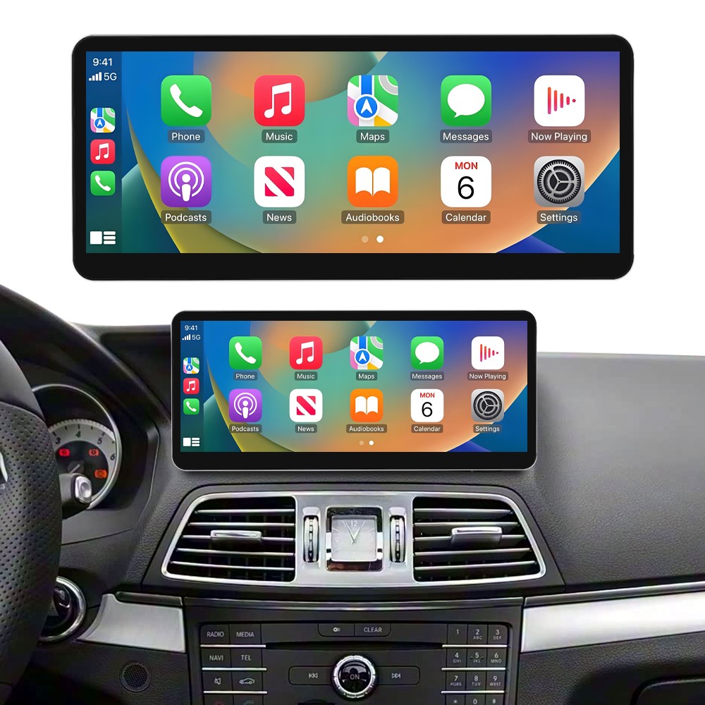 Ultra-Thin 12.3”Wireless Carplay Touchscreen For Mercedes E Coupe C207 2009-16