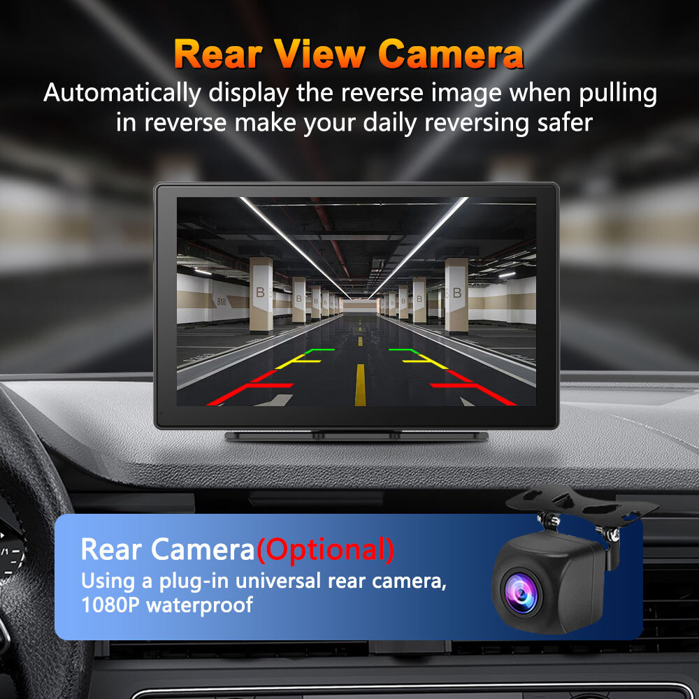 Car MP5 Player Wireless Carplay Android Auto Smart Screen Bluetooth Phone Music