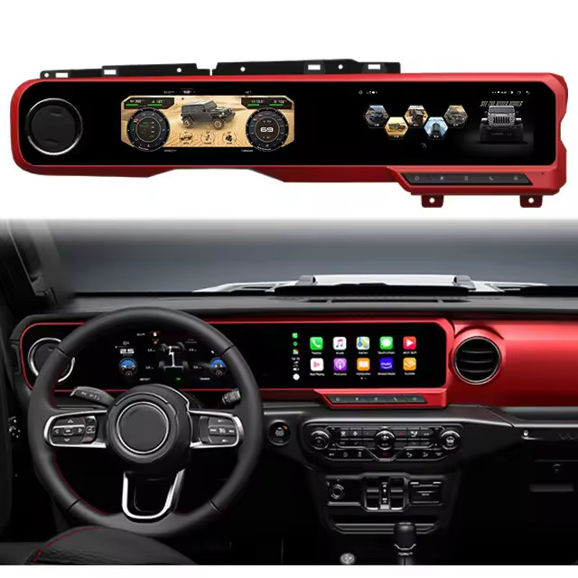 Dual Screen Car Radio for Jeep Wrangler JL Gladiator 2018-2023 Stereo Upgrade