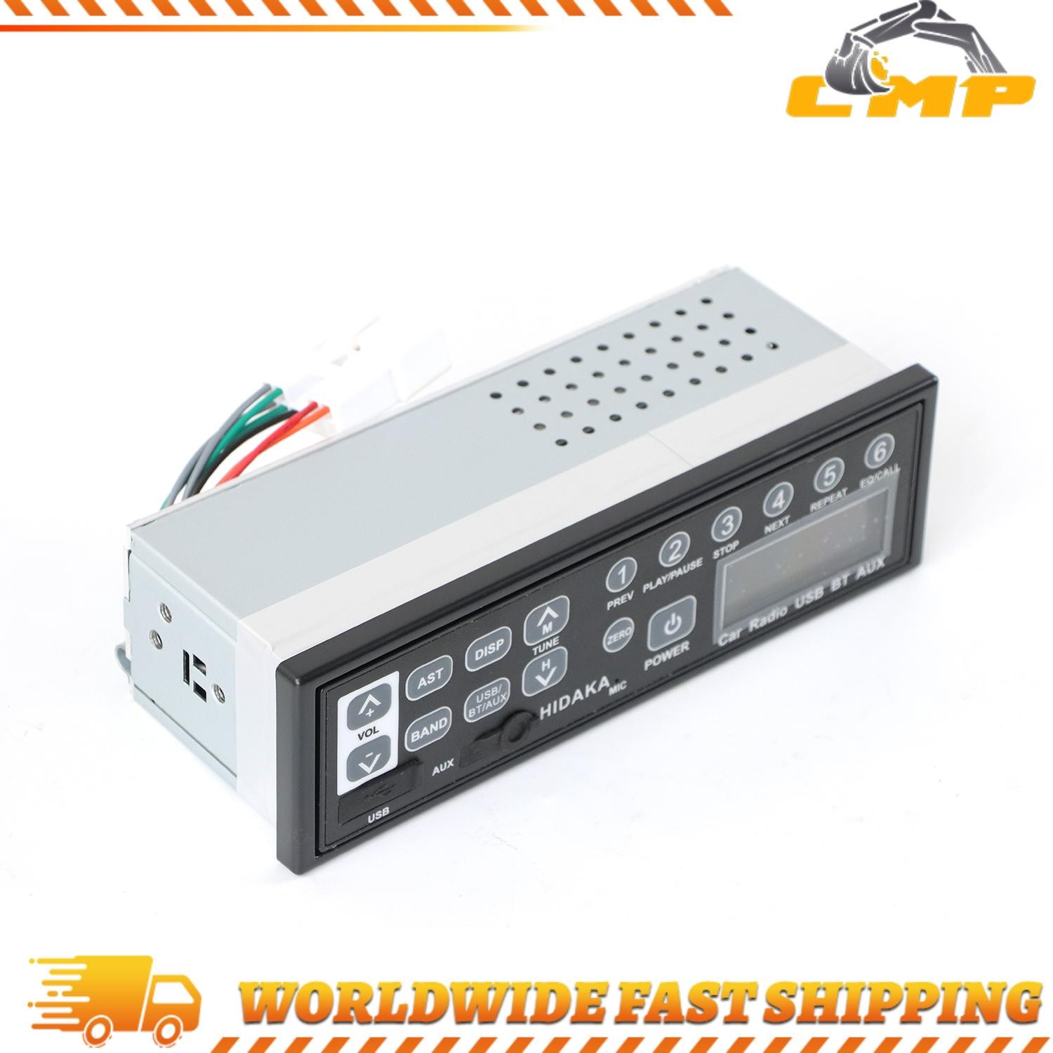 Player Radio MP3 Car Hitachi AM for Excavator w/ M200 24V Truck Bluetooth USB FM