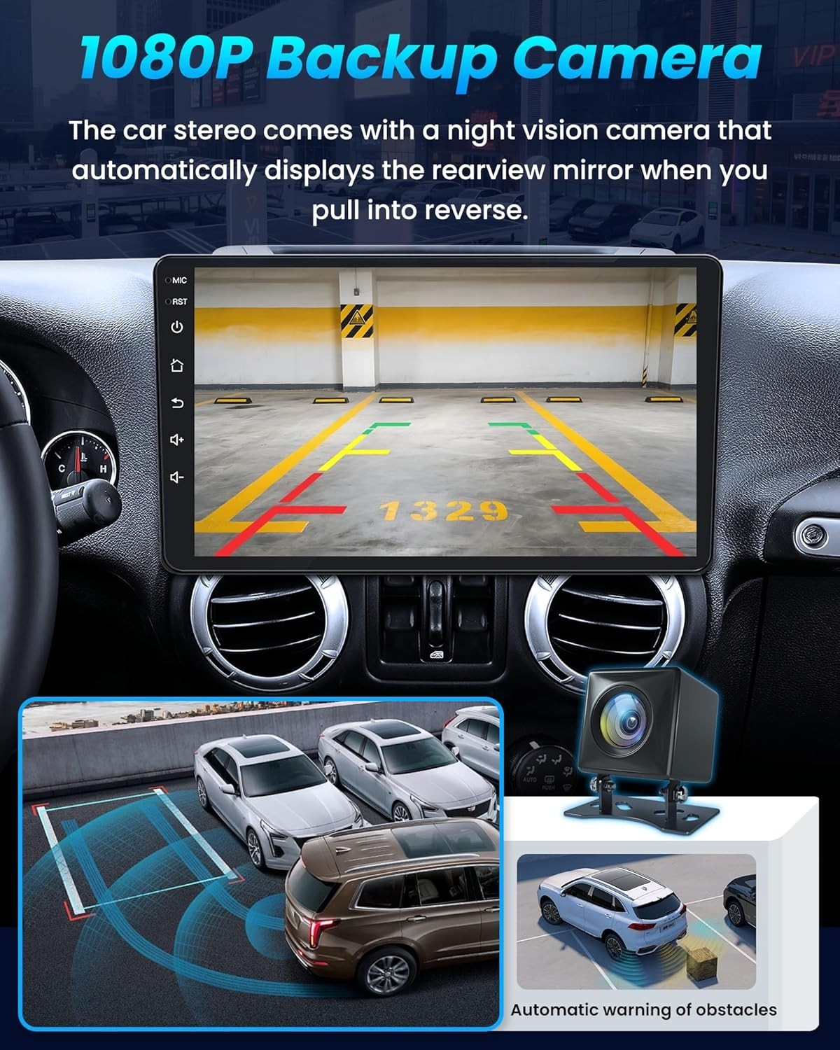 Jeep Wrangler 2007-2017 Car Stereo 2+64GB Carplay Android GPS 10″ Touchscreen