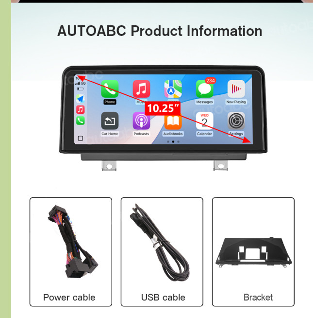 For BMW X5 X6 CCC E70 E71 2007-2010 10.25” Touchscreen Carplay/Android Auto