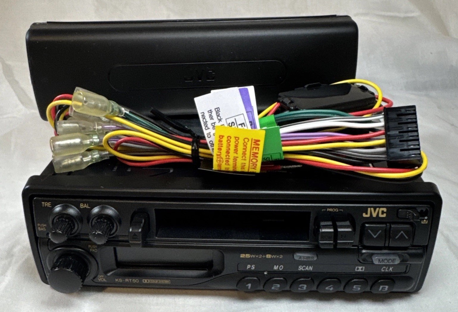 93 Vintage JVC Cassette Player Car Receiver Stereo KS-RT35 Audio Deck