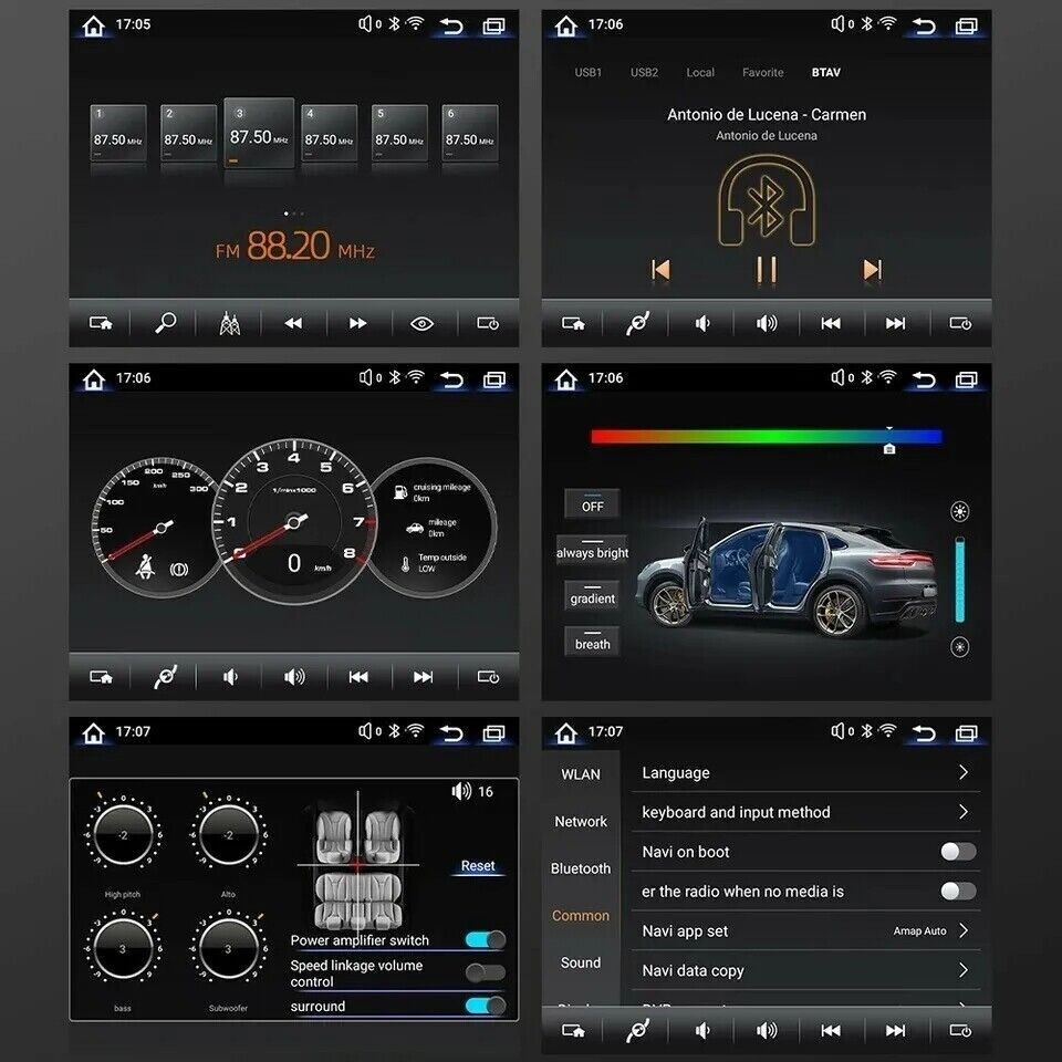 8.4″ 64GB Android Car Radio Stereo Navi Carplay For 2010-2017 Porsche Panamera