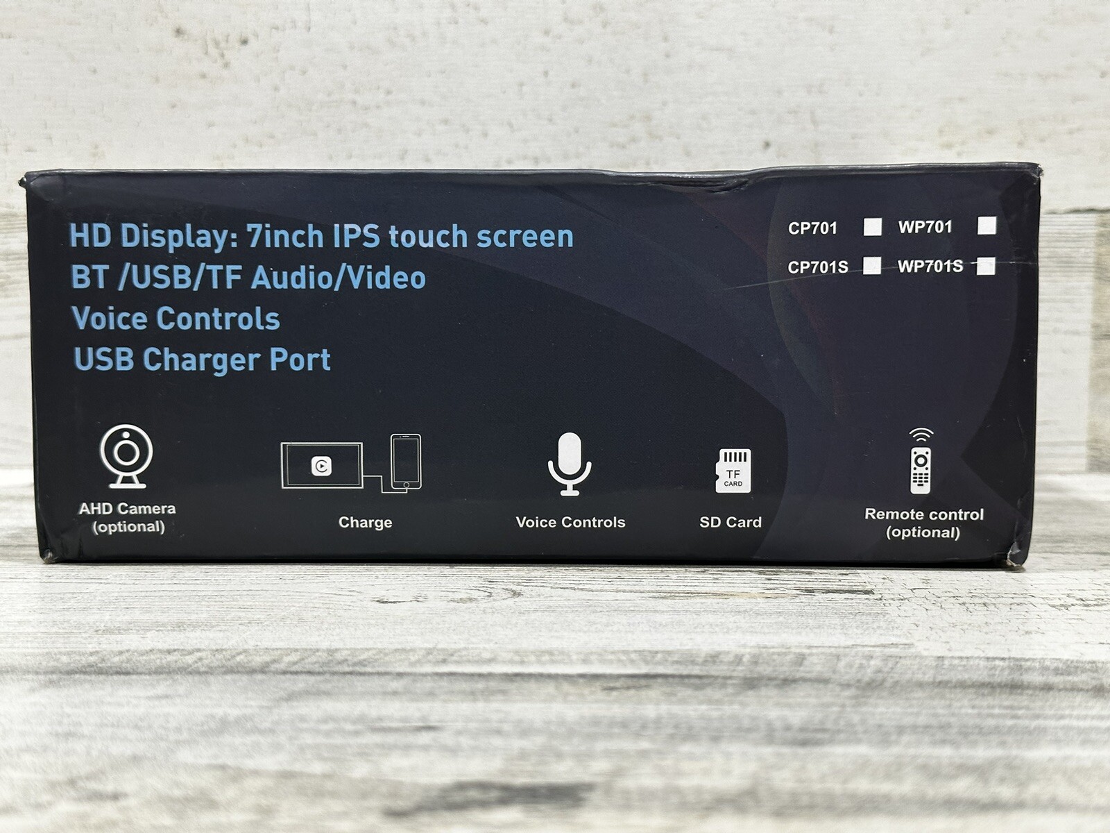ALHQUA 7” Full HD Display IPS Touch Screen BT/USB/TF Audio/Video/ Voice Controls
