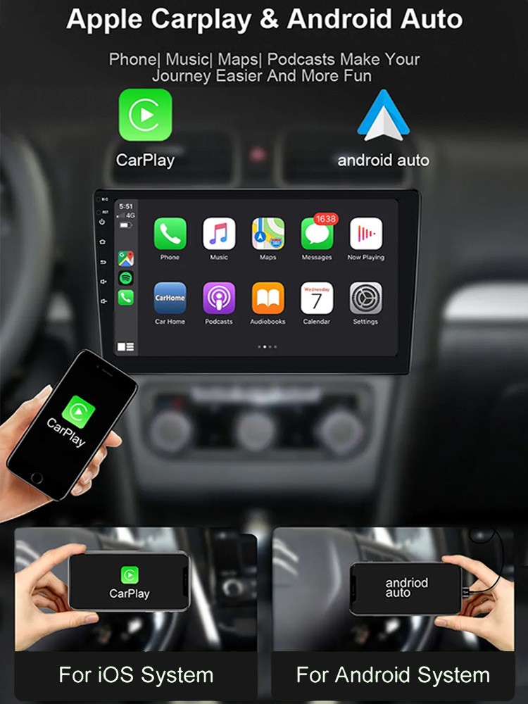 2+32G Car Radio Stereo for Honda Civic 2013-2017 9″ CarPlay Android Auto