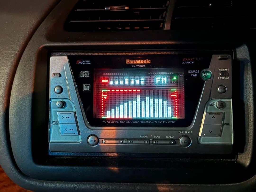 Panasonic CQ-VX3300D Integrated CD MD DSP Receiver Working JAPAN