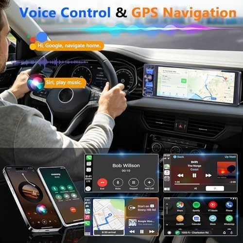Power Acoustic CP-71WA Single DIN 6.5″ Touchscreen Car Stereo Apple Carplay